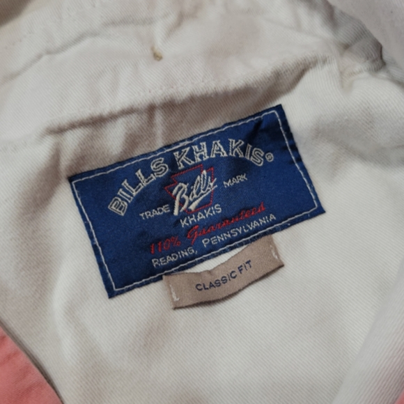 Bills Khakis Pants Size 36 36x32 Classic Chino Straight Leg Pants Casual Faded - Picture 7 of 9